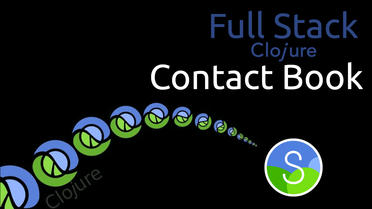 Full Stack Clojure Contact Book