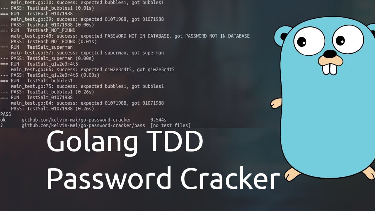 Golang TDD Password Cracker