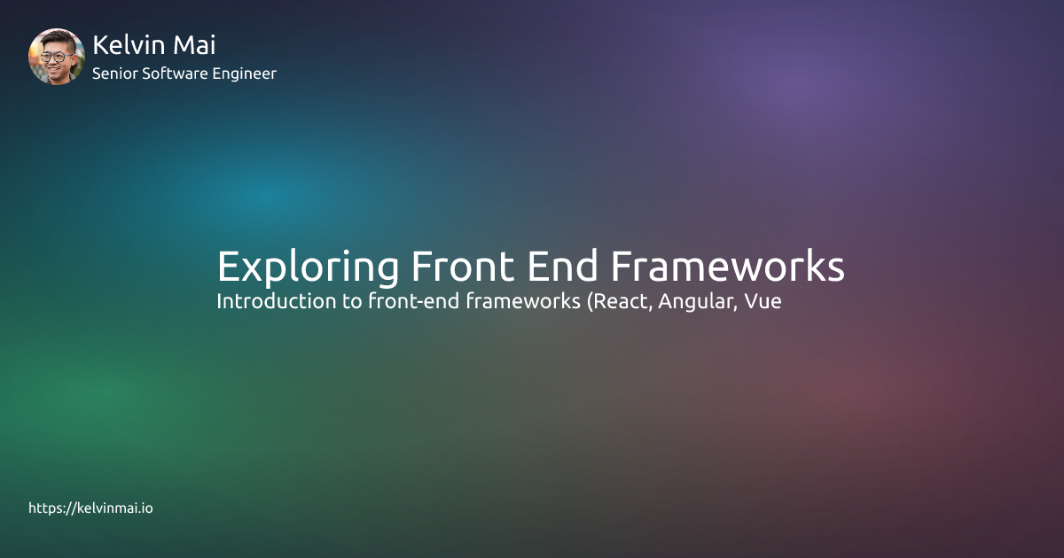 matplotlib pyplot | pdf | java script | bootstrap... Exploring Front End Frameworks | Kelvin Mai